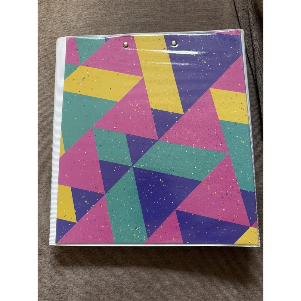 Mead Retro 80s Trapper Keeper Colorblock 3 Ring Binder – Original Design